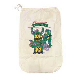 Vtg 1980’s TMNT Teenage Mutant Ninja Turtles Canvas Cloth Laundry Utility Bag